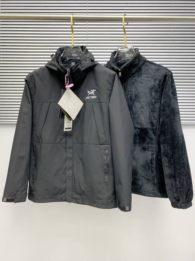 三合一羊羔毛 始祖鸟百灵达万针刺绣 区别市场易脱落印花廉价版本 最高版本Arcteryx Beta Sv始祖鸟硬壳顶级全压胶版本冲锋衣 自购Zp打版 所有数据