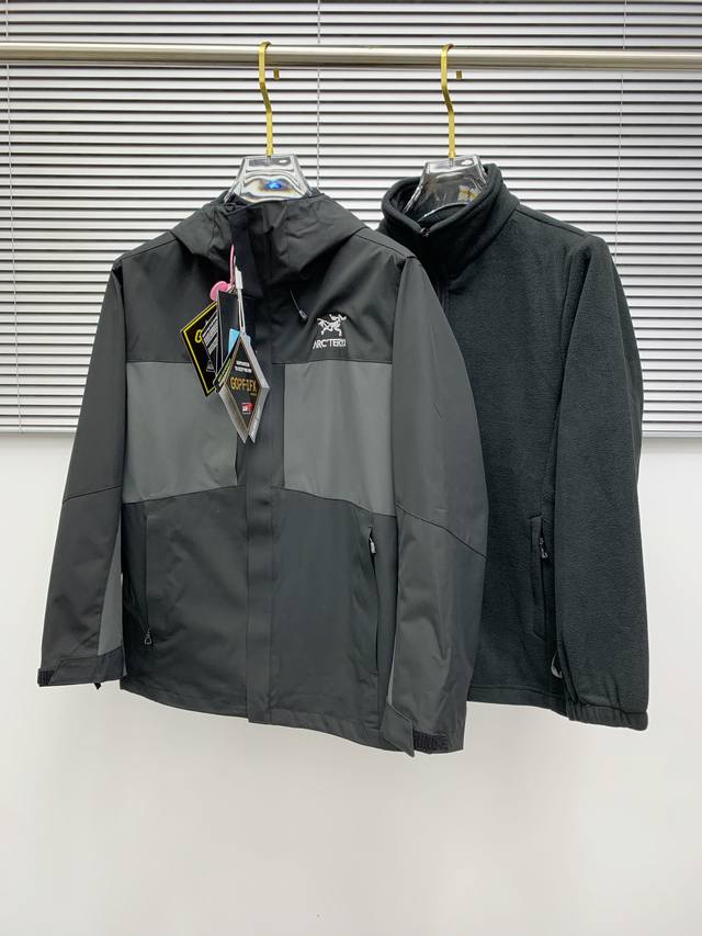 三合一羊羔毛 始祖鸟百灵达万针刺绣 区别市场易脱落印花廉价版本 最高版本Arcteryx Beta Sv始祖鸟硬壳顶级全压胶版本冲锋衣 自购Zp打版 所有数据