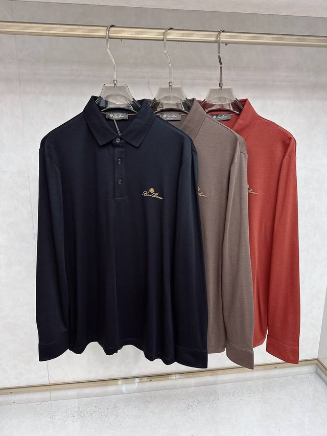 Lp 诺悠翩雅 25Ss新款秋冬长袖 最高版本客供定制高端朱地面料简单时尚款，螺纹拼色螺纹配色超级好看！308经典Logo的设计 简单大方的款式！满满的高级感，