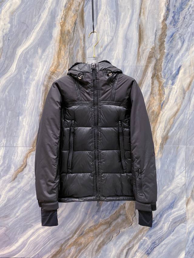 特级羽绒 Moncler Grenoble男士Morgins羊毛皮拼接里羽绒服.高端单品.原版购入开发.对版面料.原厂替换面料原厂配五金. Morgins男士短