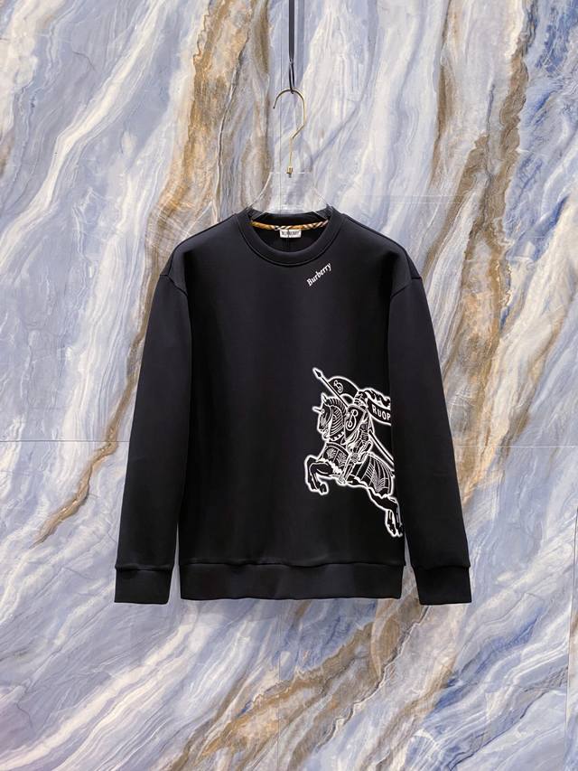 巴宝莉Burberry 新品 2025秋冬立体印刷套头太空棉卫衣 高端卫衣，极品原单！ 精简的时尚感,感受英式风格的独特气质.崇尚个性未来,青春,创意... 客