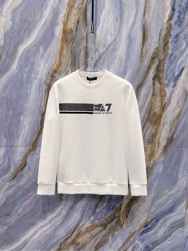 E Armani 阿玛尼 # 2025秋冬 八明治空气层套头圆领卫衣 男女同款时尚休闲套头卫衣衫！贸易公司渠道稀出，领先官网发售！一直都是神奇的存在，有着极高的