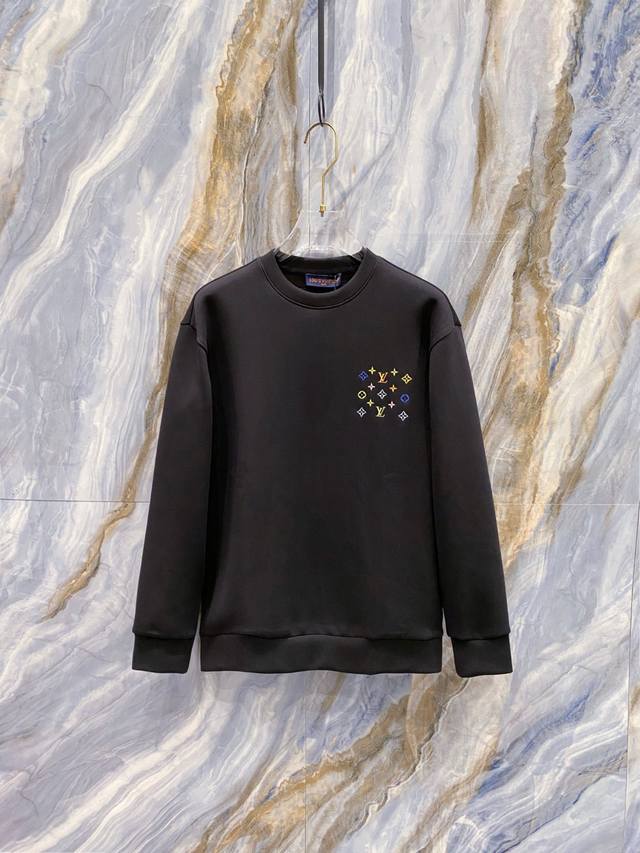 Louis Vuitton-Lv 驴家# 2025秋冬 八明治空气层套头圆领卫衣 男女同款时尚休闲套头卫衣衫！贸易公司渠道稀出，领先官网发售！一直都是神奇的存在