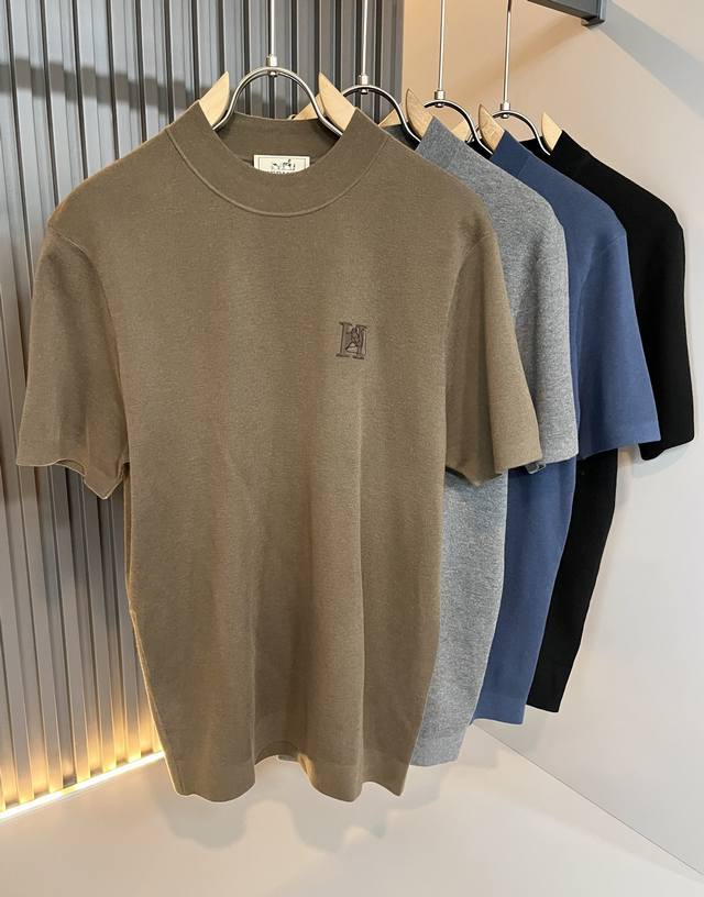 Her*Mes爱*仕2025秋冬新款男士针织羊毛衫，全新升级百搭基础款，低调奢华，品格之选！甄选优质精选优质羊毛打造而成，有着超强的垂直性能 艺术感极强H标志L