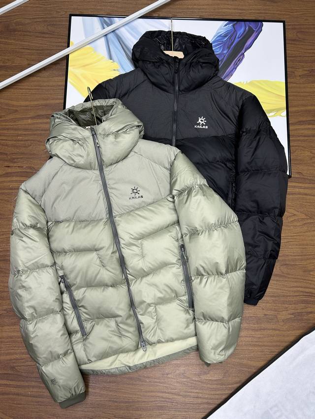 配收纳袋蓬松版-国标80白鸭绒Kailas凯乐石5000Gt雪山男女户外羽绒服1000蓬拒水户外羽绒服，当海拔突破5000米，寒风裹挟冰雪肆虐，普通羽绒服早已束