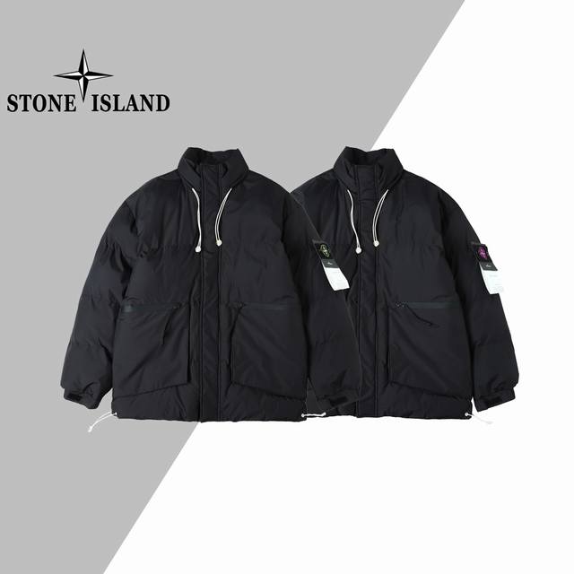 上新 Stone Lsland 石头岛新款机能风袖臂徽章Logo羽绒棉服，流量爆款，经典百搭永不过时系列，冬季衣橱必备百搭保暖神器 冬季一定闭眼入的百搭单品，面