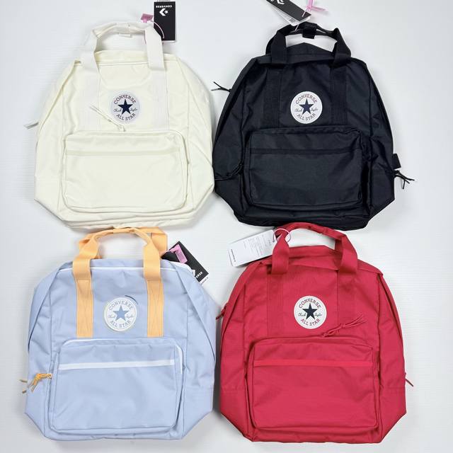 Converse匡威 街头潮流休闲双肩包男女同款户外运动手提旅行背包学院风高中大学生书包 尺寸:36×27×14