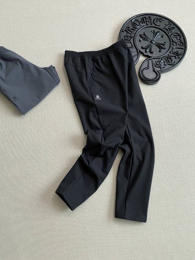 Kailas凯乐石专柜秋冬加厚新款小太阳软壳梭织休闲裤直口长裤户外运动直筒冲锋裤 工艺：无缝拉链口袋，腰部松紧抽绳设计 专业版型！3D立体印花Logo，立体裆位