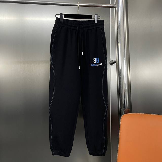 长期有货 放心推 上新 纯原臻品 顶级原版复刻 Balenciaga 巴黎世家2025Ss新款双G刺绣双口袋工装卫裤长裤 原版面料高版本高品质 网红明星同款 定