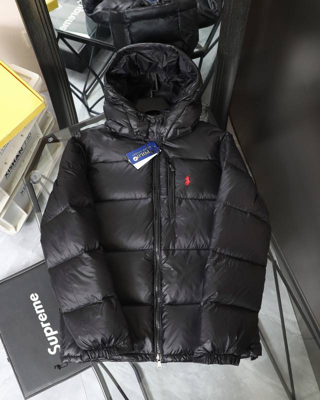 顶级版本 Ralph Lauren 拉夫劳伦 24Aw冬季新品 北美官网发售Gorham系列可拆卸连帽加厚羽绒服 面部0.15格尼龙覆膜处理轻三防 内置360T