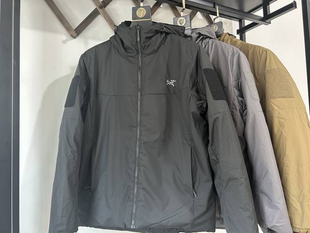 刺绣款 始祖鸟爆款来袭 保暖户外登山徒步连帽羽绒棉棉衣 材