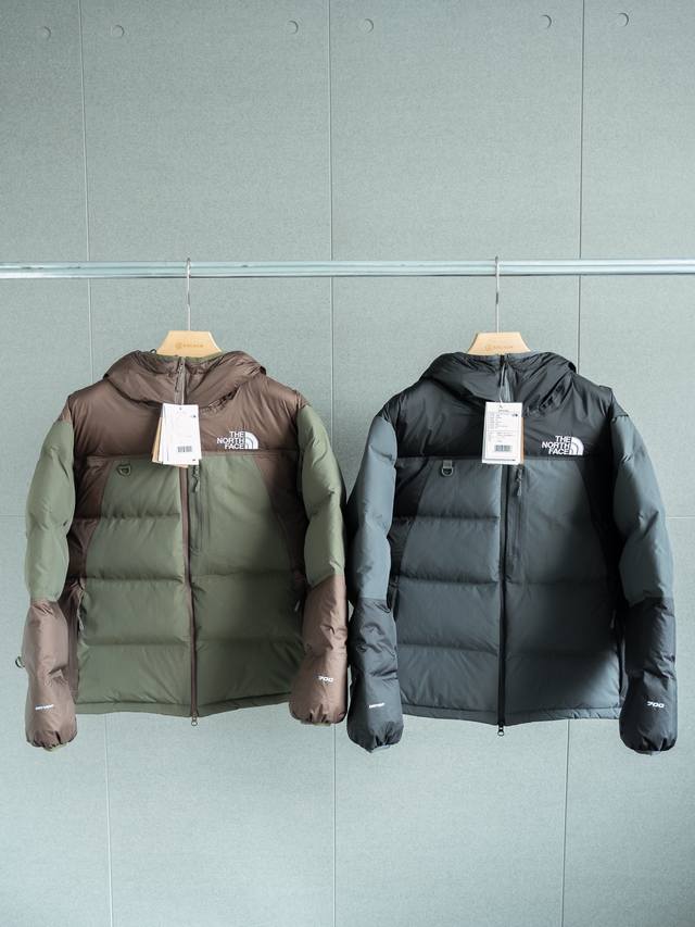 Thenorthface北面Ue户外男士防水拼色男pertex轻量鹅绒服连帽羽绒服 男女同款 颜色：灰色 绿色 尺码：S M L Xl Xxl 3Xl 尺码表