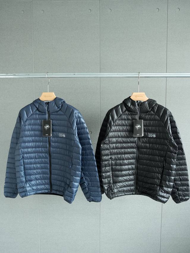 顶级90羽绒填充 Mountain Hardwear山浩Ghost Whisperer Ul鬼语者1000蓬羽绒服Mhw 男女同款 颜色：黑色 藏青色 尺码：