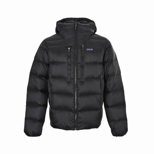 patagonia 巴塔哥尼亚 23Fw Fitz Roy80蓬羽绒服 定织定染20D格子布 400T防跑绒胆布 国标80灰鸭绒最小码填充量430G+蓬松度极高