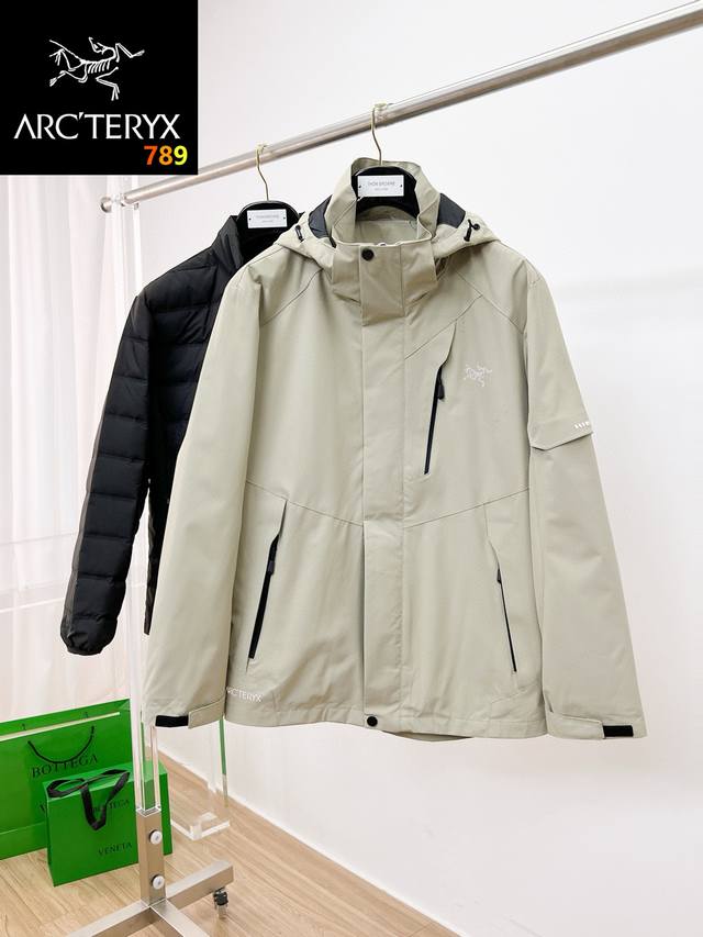 最高版本 始祖鸟 三合一功能性户外性能 防风，防雨，90绒，Arcteryx 始祖鸟硬壳顶级 热封版本冲锋衣 自购Zp打版 所有数据 辅料 全套辅料定制 整衣