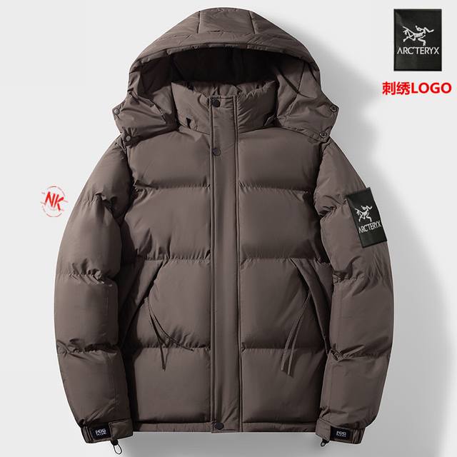 刺绣Logo 始祖鸟冬日系列系列，冬装外套冬季立领棉衣男装潮牌情侣装棉服！情侣新款加绒冲锋衣户外加厚防风防水棉衣运动外套登山服骑手夹克上衣钓鱼服三防棉衣！ 满满