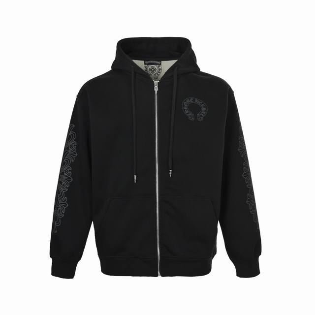Chrome Hearts 克罗心 25Fw 空气层华夫格拉链外套 原版印花透布纹的我们采用的进口印花浆料使印花更加牢固不会像原版一样容易脱落裂开 前前后后改了