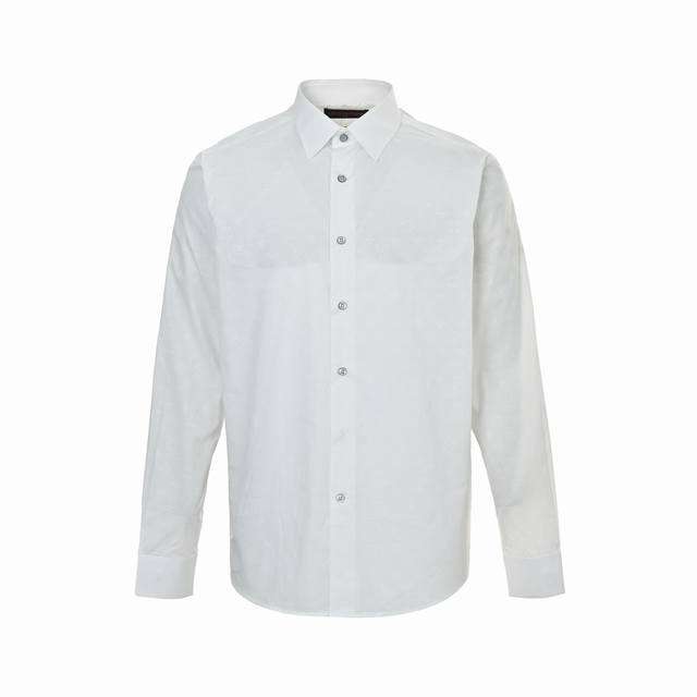 Louis Vuitton 路易威登 棋盘格暗纹提花长袖衬衫 正品7692购入开发，定制聚酯纤维提花面料，面料提花，手工包缝，定制1：1纽扣，定制1：1商标，合
