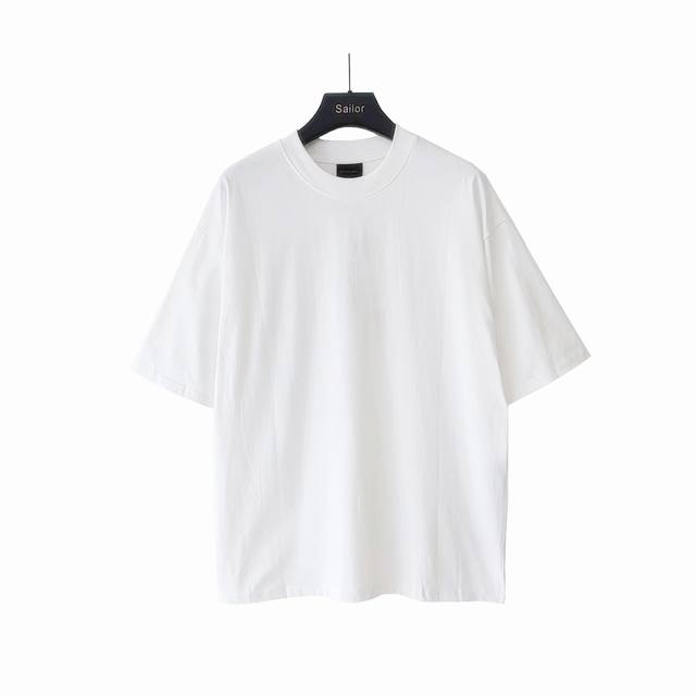 实拍细节图+尺码表 巴黎世家Balenciaga后背蝙蝠Logo印花短袖 进口椭圆机处理 在网点印花还得椭圆机高级 还原细节印花线条感 有在还原正品细节真的是用