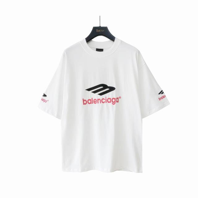 实拍细节图+尺码表 巴黎世家Balenciaga大M3M刺绣短袖 刺绣区分：田岛的机器就是牛 九万针的刺绣 细节满满 有在还原正品细节真的是用尽心机 面料采用3