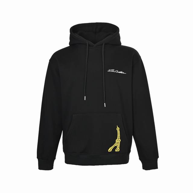 Louis Vuitton 路易威登 25Fw铁塔连帽卫衣 480G高级精梳棉面料 专柜领标 代购级白色厚板吊牌 原版吊粒 前后都是立体发泡印花 层次感很强 男