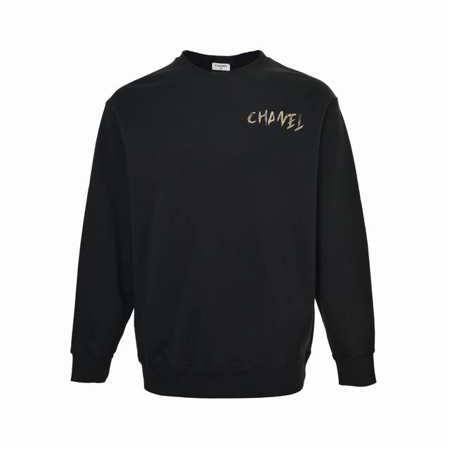 Chanel 香奈儿 25Fw 手绘花朵印花圆领卫衣 面料采用400克重双股大毛圈面料，定制32支螺纹，成衣两遍水洗处理，面料舒适亲肤无异感，定制定染面料，纺织