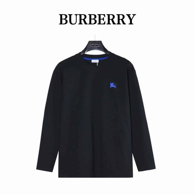 Burberry 巴宝莉 25Fw胸前战马长袖 采用定制面料。添加杜邦公司Sorona 索罗娜 材料，亲肤性好、长效抗菌、防螨，更耐洗，棉线经过反复处理，移除劣