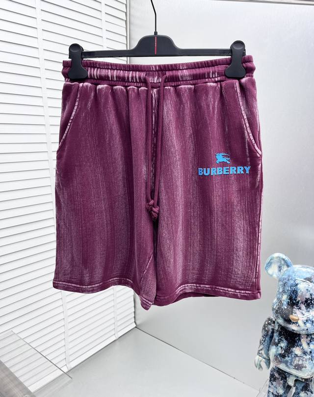 Bbr* 25Ss新款短裤，重工普洗工艺，原版定织面料，专门定制装饰绳子，对版开发，纹理立体清晰，横机衫脚工艺，细节到位 ，区分市场版本，经过洗水处理，手感更加