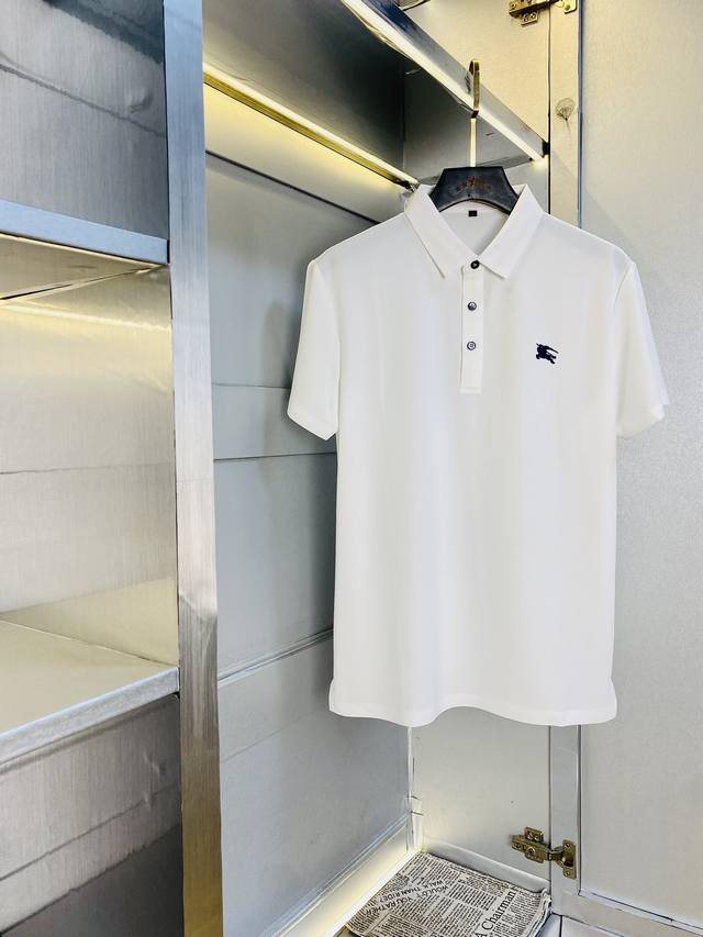 可穿210斤胖子福音 巴宝莉Burberry 原单品质 2025最新款衣服 短袖翻领短袖polo衫 精选专柜订制顶级朱地丝光棉进口面料 所有细节做工完美1比1复
