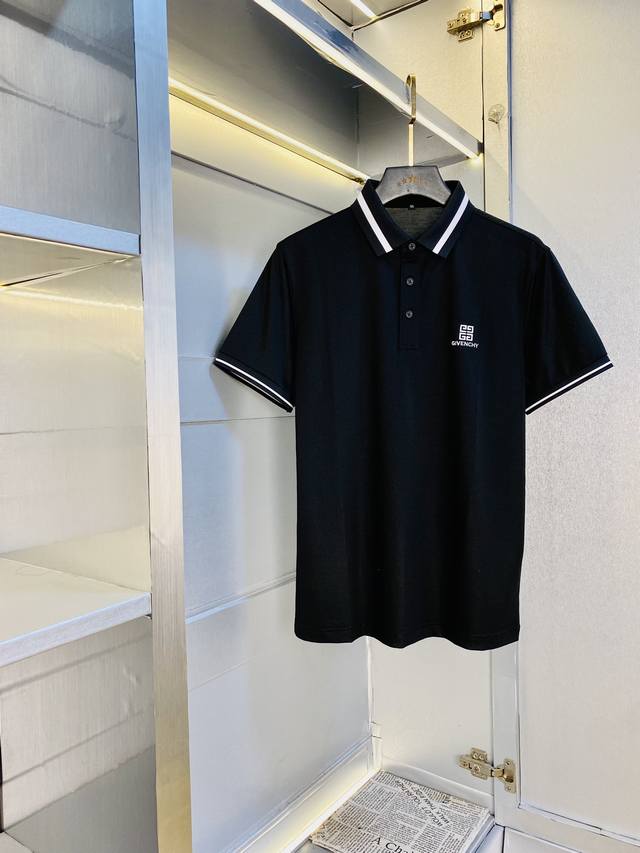 原单货可穿210斤 纪梵希Givenchy 原单品质 2025最新款 男装翻领短袖T恤 高级印花做工！精选专柜订制顶级双丝光珠地棉进口面料 所有细节做工完美1比