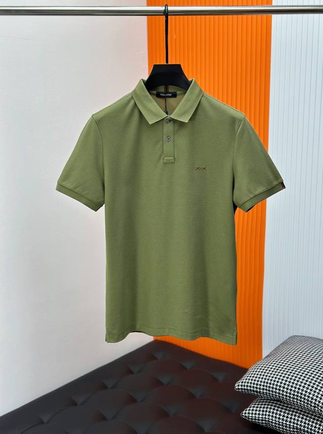 Zegna杰尼亚男士时装款精细珠地棉短袖polo衫，贸易公司洋行货，高端葡萄牙原厂代工出品，纯正血统品质，25年春夏新品，高颜值热卖单品！！ 客供埃及进口高级物