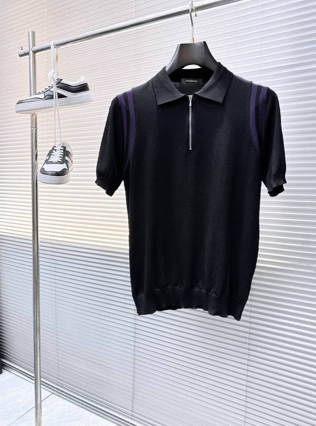 Zenga杰尼亚 25Ss新款针织短袖，超经典设计，简约没有任何多余累赘感，衣橱不可缺少的一件百搭单品，采用优质羊毛制作而成，穿身上超级舒适，前卫又实穿，精致完