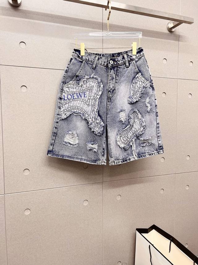 罗意威 2025Ss新款原单爆款牛仔裤短裤 超级定制款 原版五金 超级重工工艺 版型超赞，细节做工无可挑剔！款式不挑人，做工高档，超强好货不等人，看中赶紧下手，