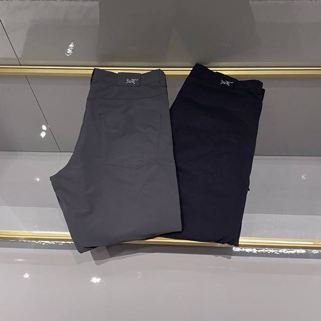 两色高端品质都市时尚锦纶面料休闲西裤