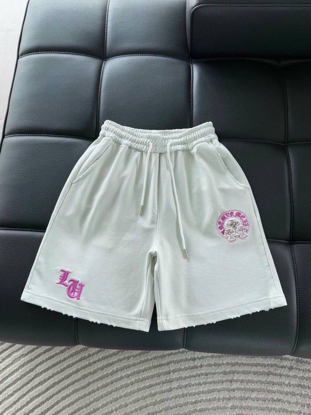 Chrome Hearte 克罗心 Ch 新款 十字架马蹄克罗心梵文 立体贴布秀工艺，水洗磨破，毛圈面料，同缸定染特种加粗32支双股1X1螺纹。.轻奢主义，男女