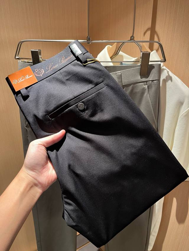 Loro piana诺悠翩雅 2025春夏新品男士时装款高端休闲裤，香港洋行渠道货，日本原厂出品，纯血统品质，完美延续了Lp家的精髓与基因，从主体面料到细节工艺