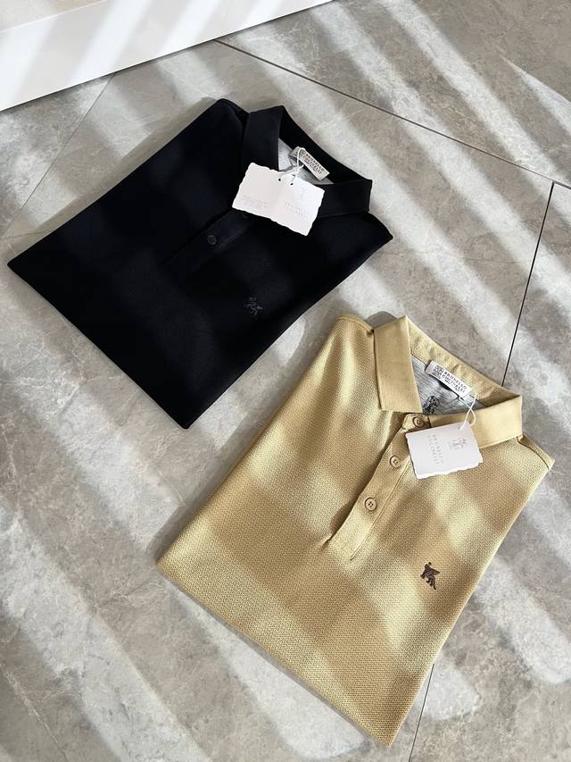 Bc-Brunello Cucineli 2025春夏新款男士短袖polo衫，众多明星都爱穿的时尚百搭单品！胸前Logo超级好看,喜欢经典简约的朋友,一定不能错