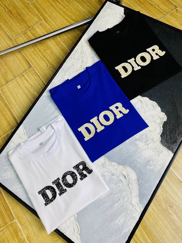 官网同款可穿205斤 迪奥Dior 原单品质 2025最新款短袖 精选专柜订制顶级双丝光棉进口面料 所有细节做工完美1比1复刻 还原正品百分百 原版五金 高端订