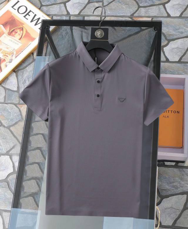 阿玛尼 新品上市！2025Ss夏季新款字母Logo男士翻领polo衫！经典商务男款，高端男装的天花板级别的商务男款！简约时尚大气不失优雅，单穿内搭体面过人，品质