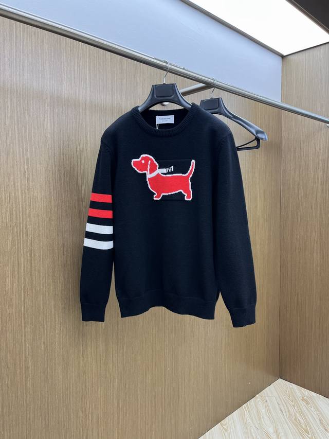 秋冬 Tb Ss秋冬 新品 毛衣专供狠货，进口原版科技羊毛精纺！精细针织一体，色彩混织纯手工技艺呈现 档次极高，凸显衣着品味与奢华 工艺精湛！定制原版工艺螺纹上