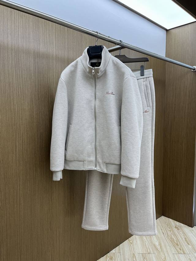 价格p修正 秋冬外套 裤子 Lp诺悠 翩雅Gw男士高奢轻商务休闲套装 拆卖 客供进口 羊毛+聚酯纤维混纺面料，开模定制五金、三标齐，胸前刺绣Logo点缀，纹理结