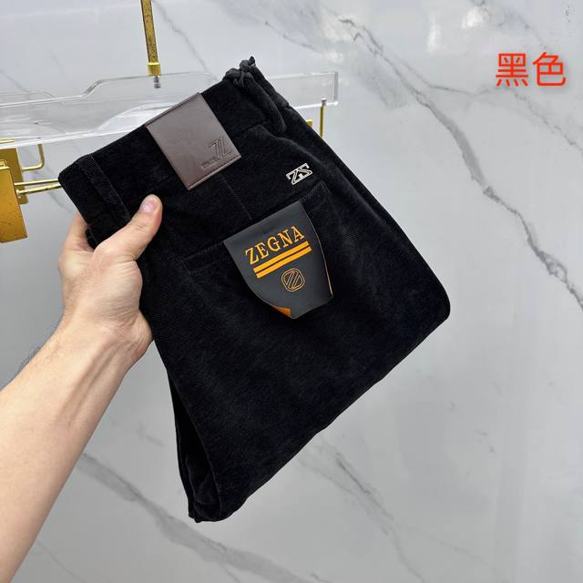 Zegna杰尼亚 2025冬季新品休闲裤起绒西裤厚款，官网同步发售，裤身工艺设计，进口客供辅料、面料定制，代工厂p出品免检！每个细节做到极致，原版五金配件，潮范