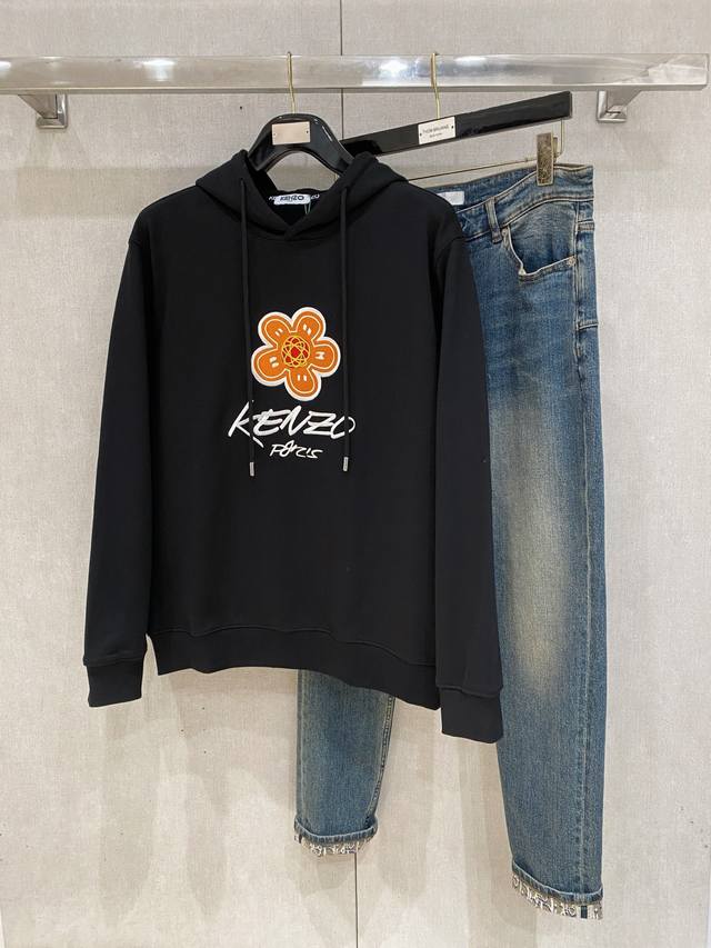 Kenzo 25Ss 新品 最新最顶级版本精美工艺圆领卫衣，最顶级的品质专柜原单套头衫，顶级制作工艺进口面料，专柜品质重工刺绣设计，采用进口高端订制面料，进口丝
