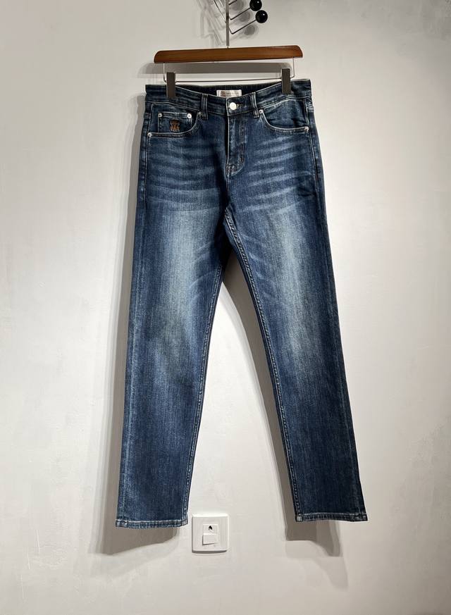 秋冬新款 Bc~2025秋冬新款男士商务休闲蓝色丹宁牛仔裤，贸易公司渠道货，高端原厂代工出品，100% 纯正血统品质，25年新品，每一季的王牌级爆款担当，俨然属