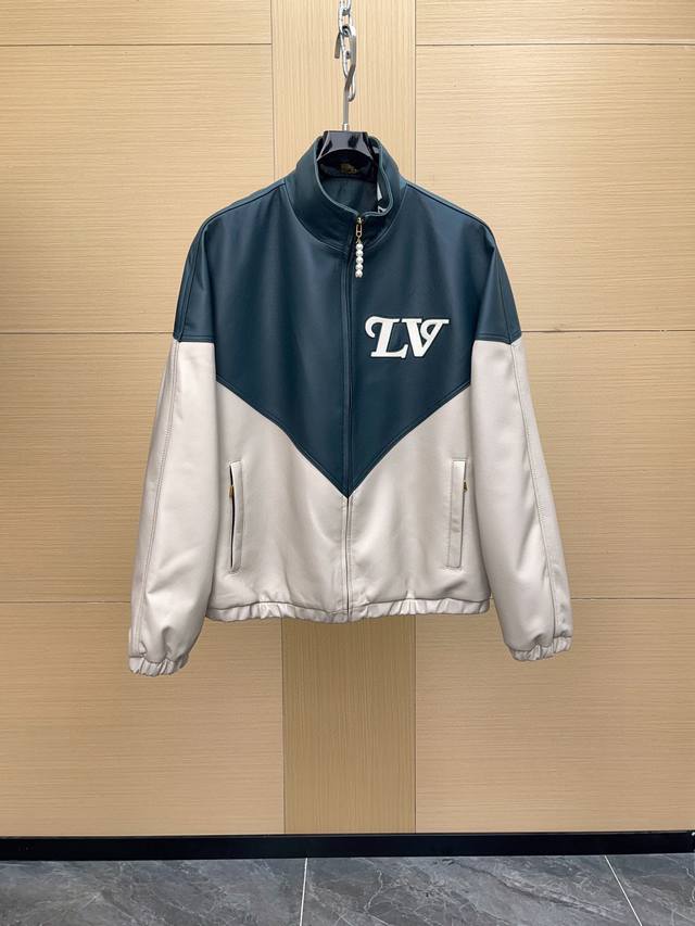 LV 路易威登 2025 新款羊皮拼接皮衣夹克 西班牙进口羊皮打造 有他搭配就成了一件轻而易举的事情 码数48-56