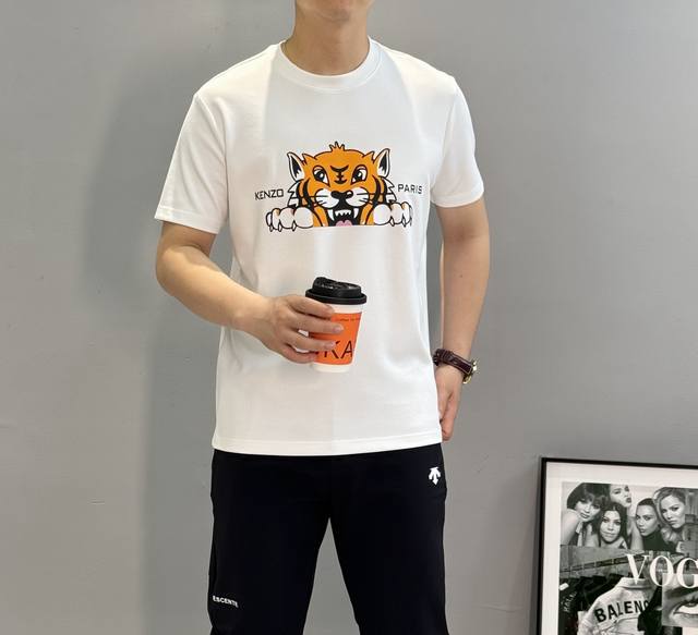 公司的虎头，宁缺毋滥的品质！Ken Z 高田贤*25S新款莫代尔T恤.经典中的经典真的每年的配色都让你爱不释手，一定不可错过 超级好看！日本大师高田贤三的老虎就