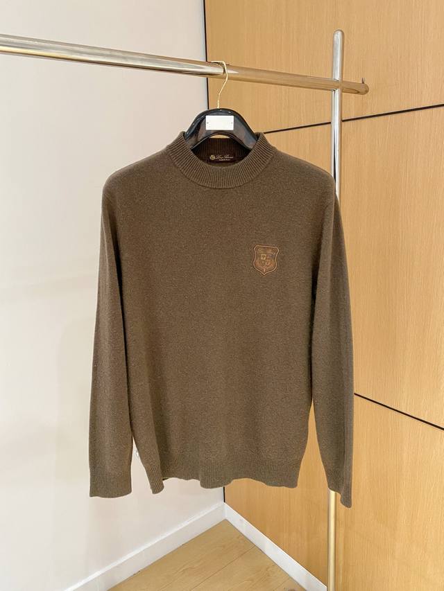 Lp。高端100%美利奴羊毛 保暖更抗起球，秋冬新款高端羊毛套头针织毛衣，时尚刺绣图案提花时尚休闲织衫！贸易公司渠道稀出，同步官网发售过万元！25年秋冬Lp家族
