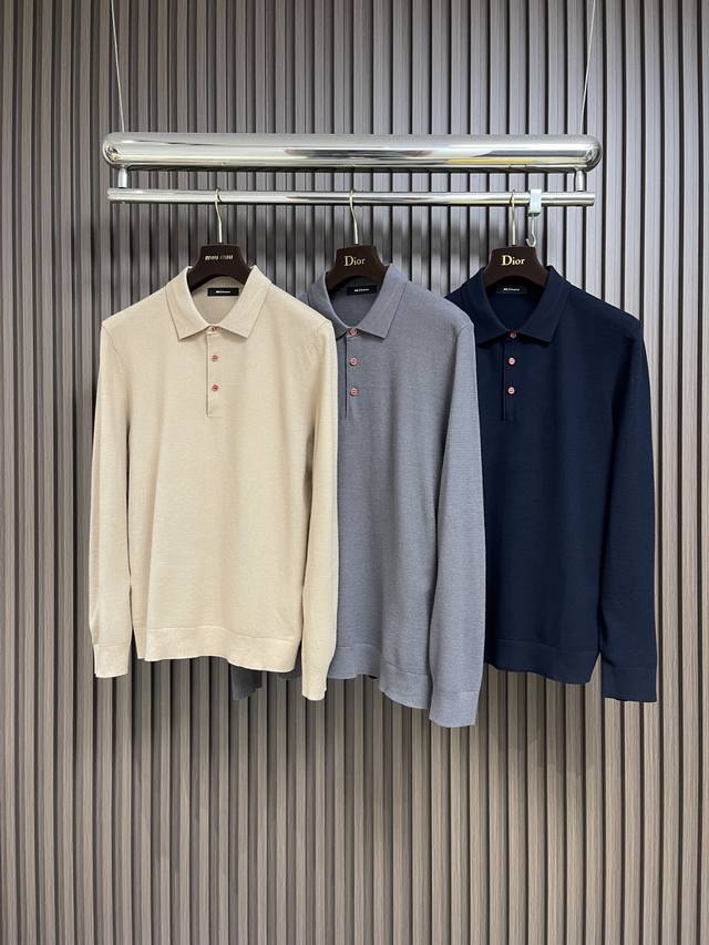 Kiton 三扣翻领针织长袖毛衣 精选优质面料，轻盈蓬松却比普通羊毛更保暖，室内外自由切换，告别臃肿！细腻羊绒纤维自带天然弹性，贴身不扎肤，像被云朵轻轻包裹，敏