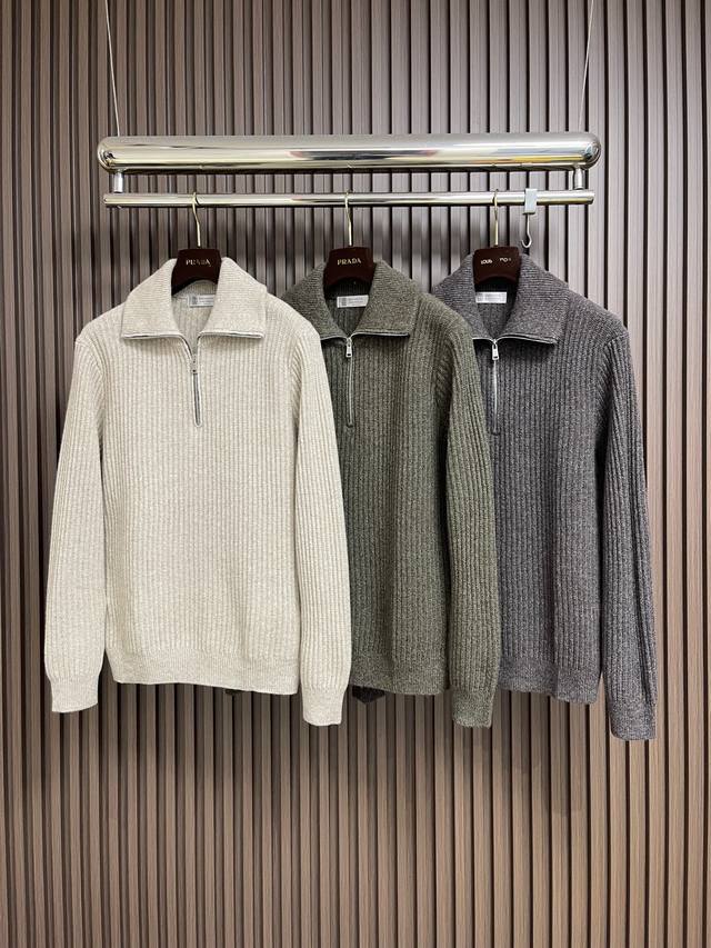 Bc秋冬新款半拉练针织毛衣，经典设计感与颜值爆棚的外套，品质更是无法挑剔品控可以直接入手，不容过错的高端臻品！通过细节图片便可感受到它强悍的气场，聚温保暖效果显