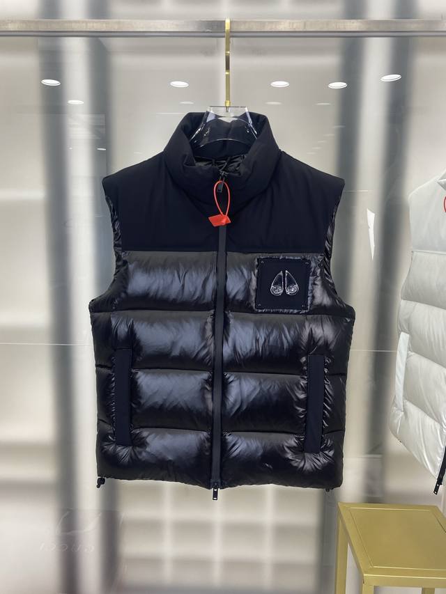 Moose Knuckles 加拿大剪刀 23Ss 金属Logo铆钉羽绒服马甲 顶级版本超高克重平均充绒量280G 超厚！顶级蓬松！ 顶级品质！100%还原全网